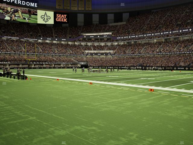 Caesars Superdome - Section 135 Seat View