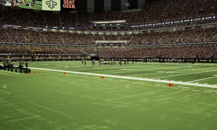 Caesars Superdome - Section 135 Seat View