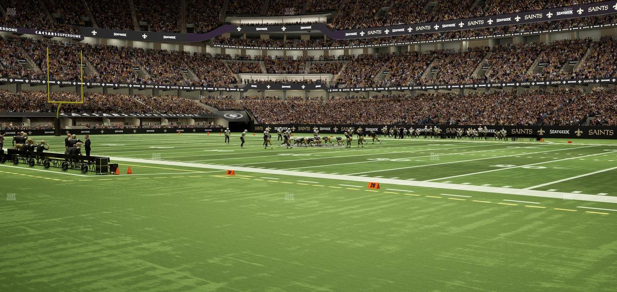 Caesars Superdome - Section 139 Seat View