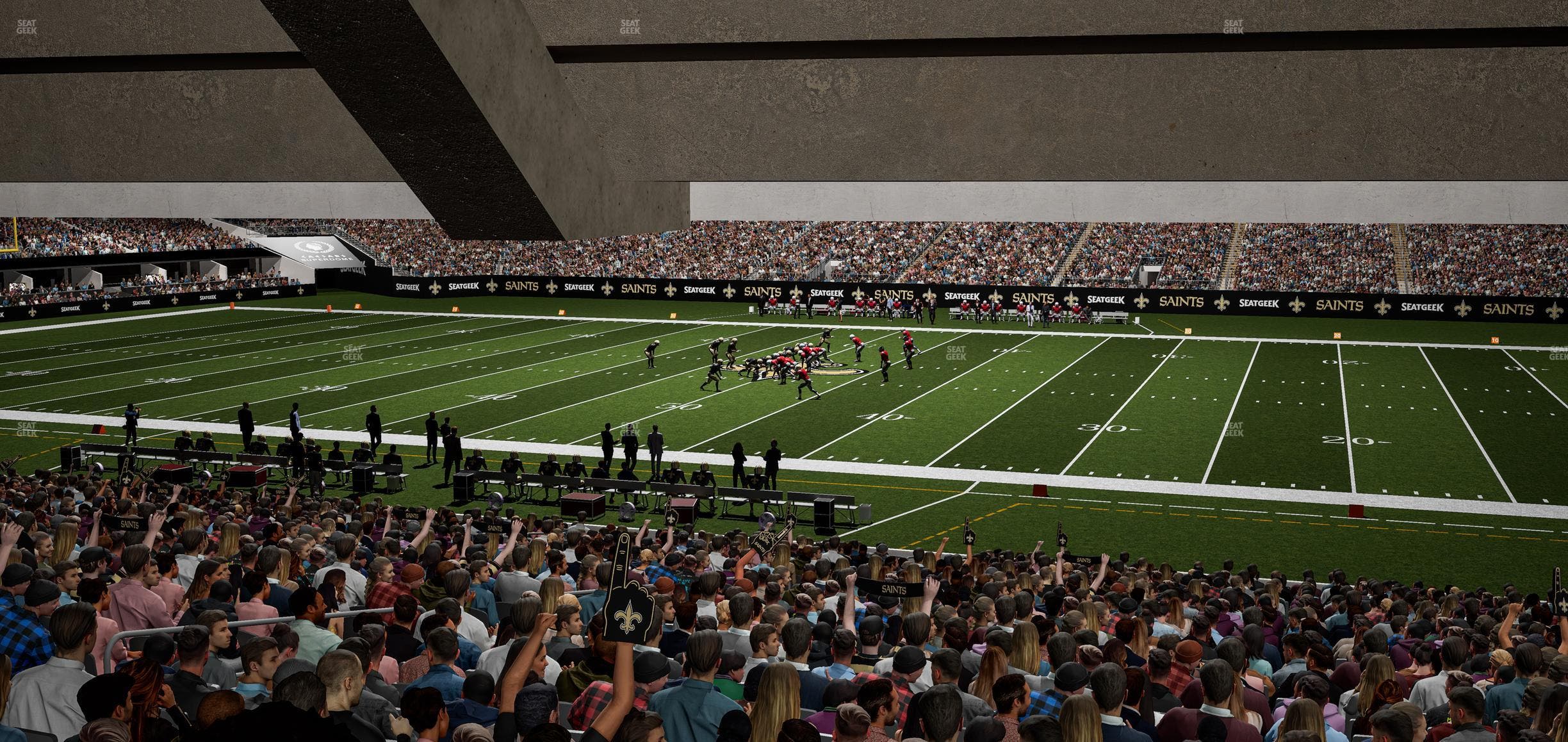 Caesars Superdome - Section 140 Seat View