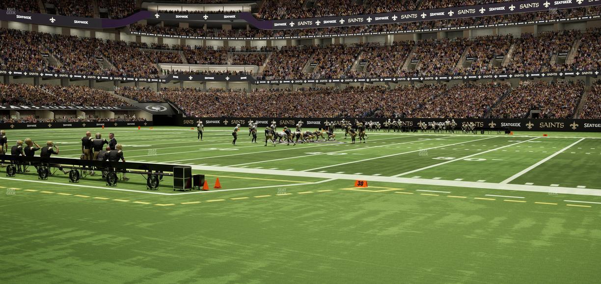 Caesars Superdome - Section 140 Seat View