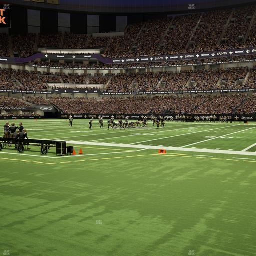 Caesars Superdome - Section 140 Seat View