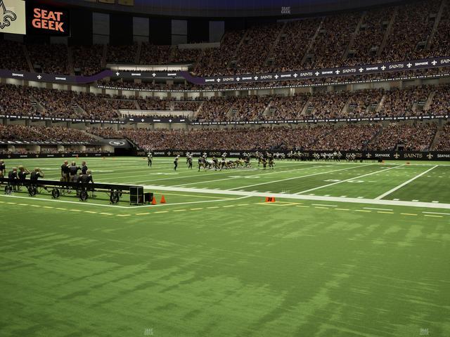 Caesars Superdome - Section 140 Seat View