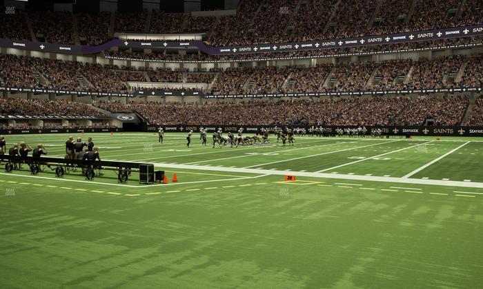 Caesars Superdome - Section 140 Seat View
