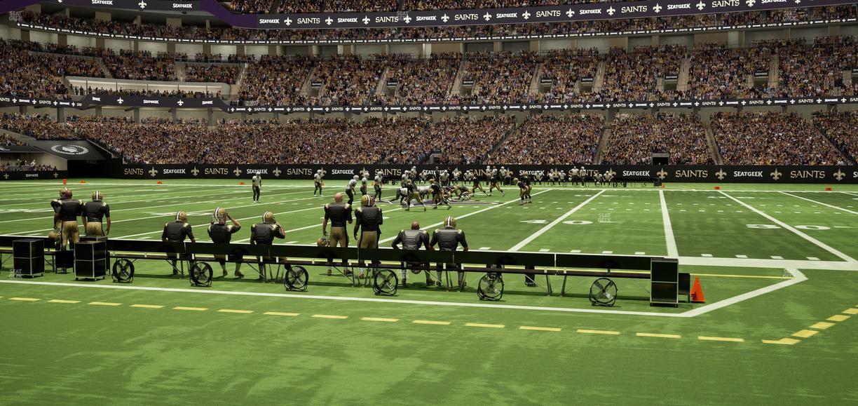 Caesars Superdome - Section 141 Seat View