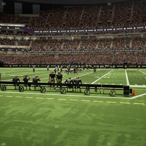 Caesars Superdome - Section 141 Seat View