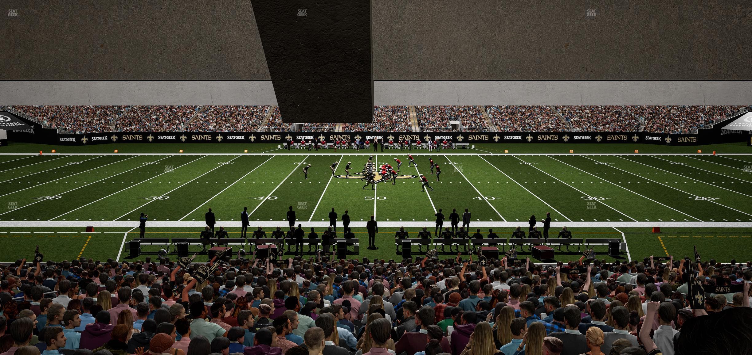 Caesars Superdome - Section 142 Seat View