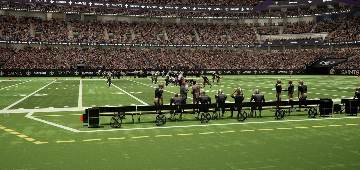 Caesars Superdome - Section 143 Seat View