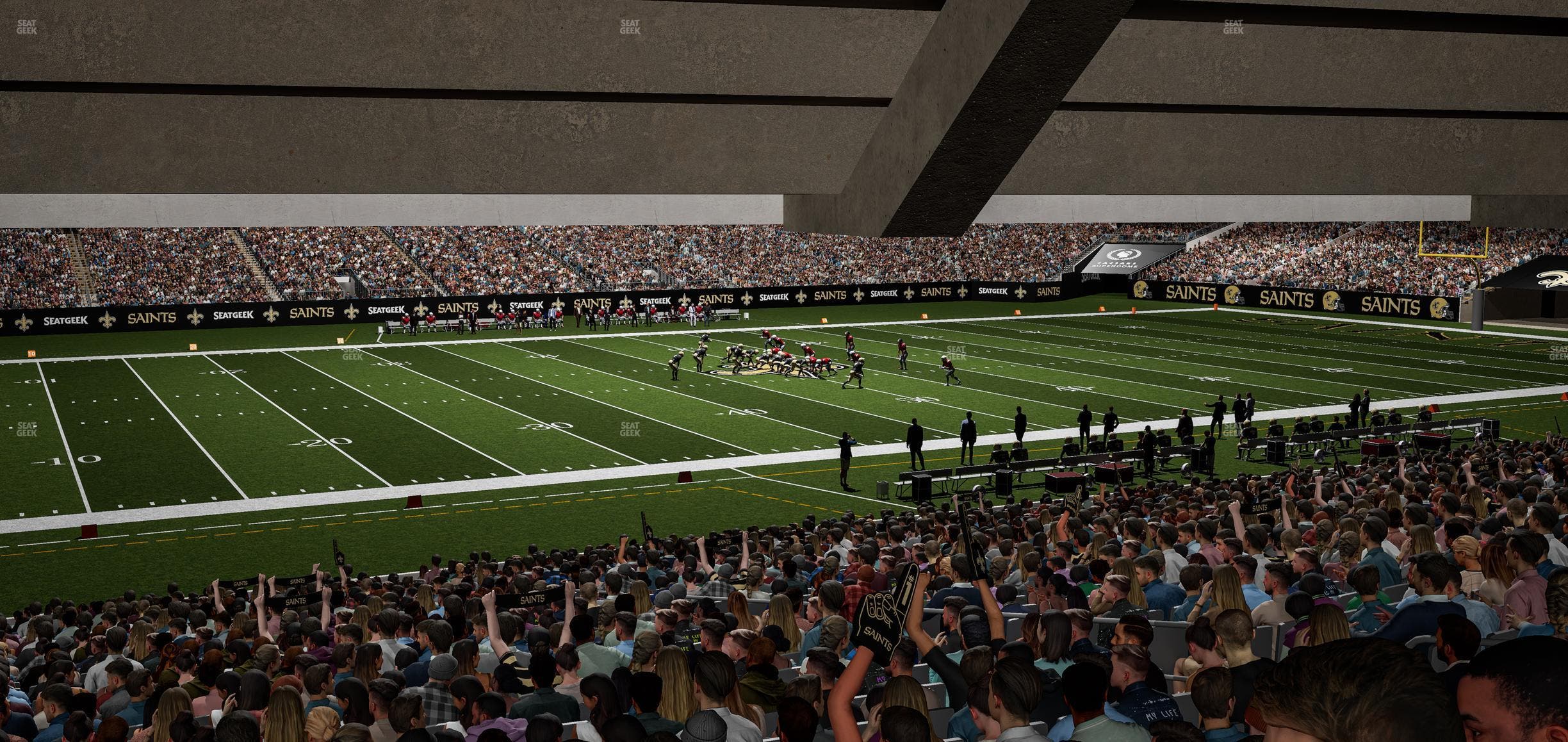 Caesars Superdome - Section 145 Seat View