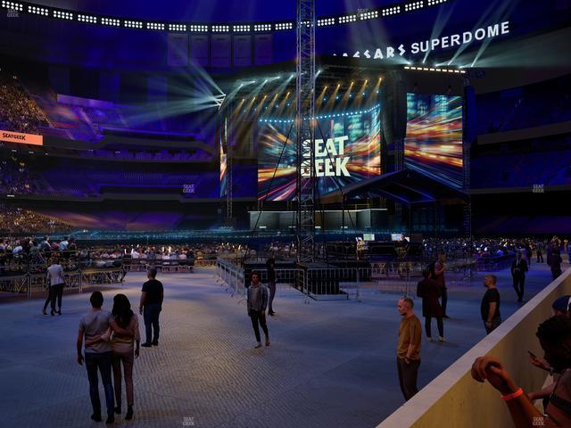 Caesars Superdome - Section 145 Seat View