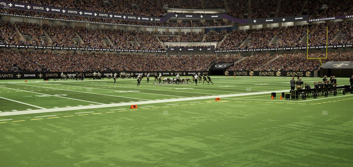 Caesars Superdome - Section 145 Seat View