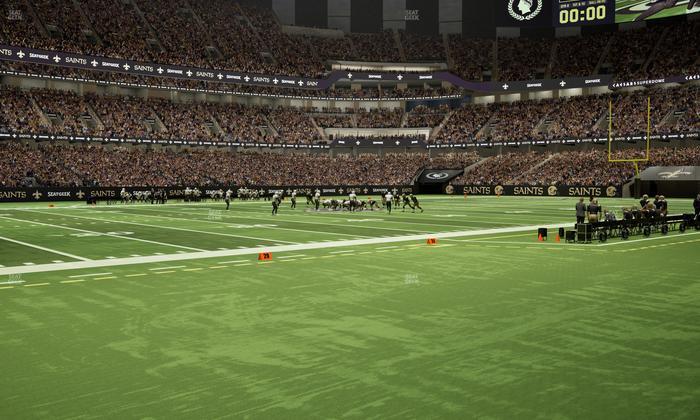 Caesars Superdome - Section 145 Seat View