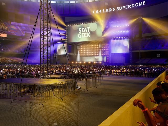 Caesars Superdome - Section 145 Seat View