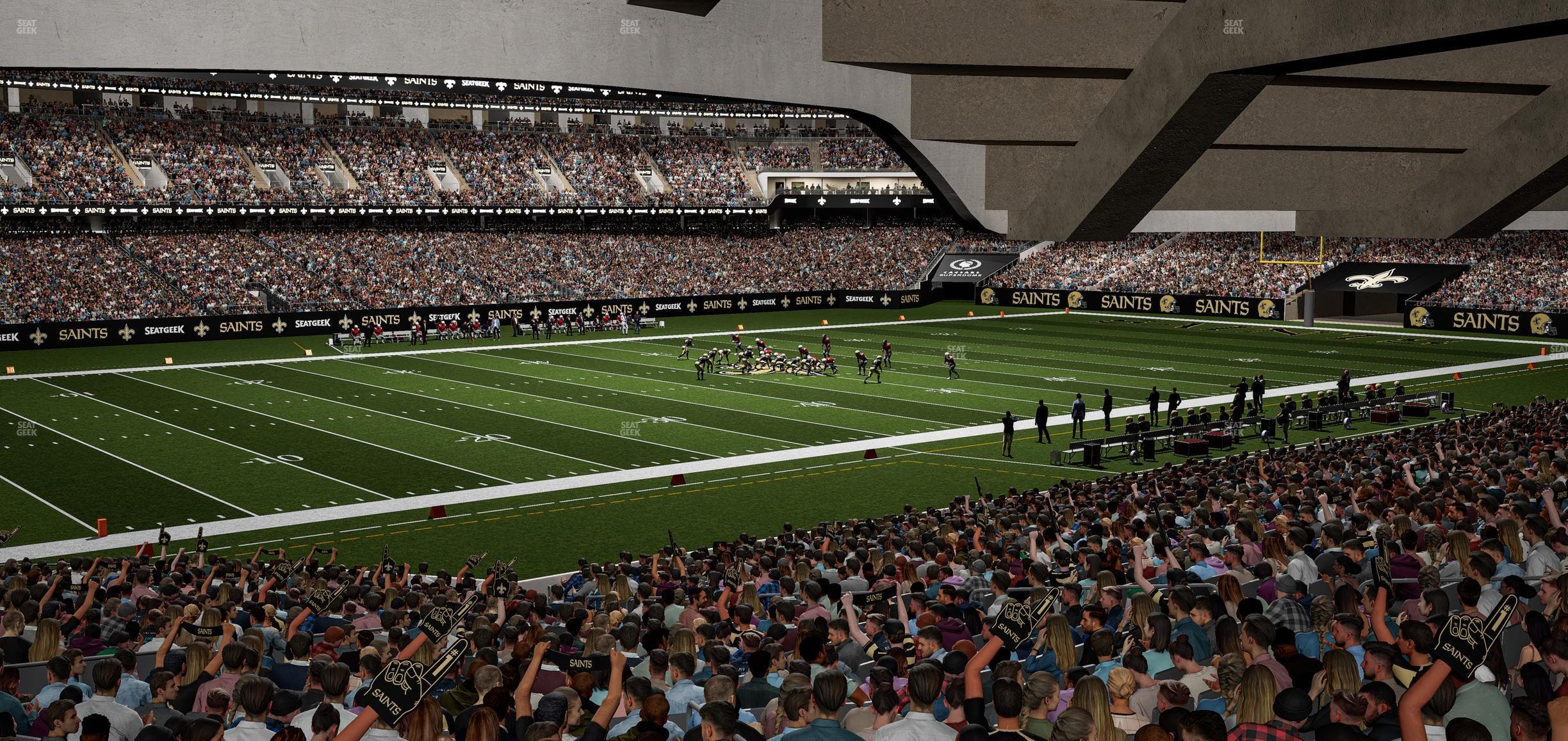 Caesars Superdome - Section 147 Seat View