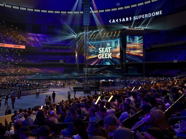 Caesars Superdome - Section 147 Seat View