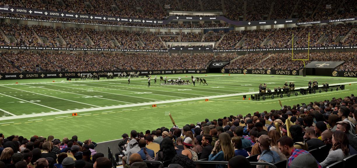 Caesars Superdome - Section 147 Seat View