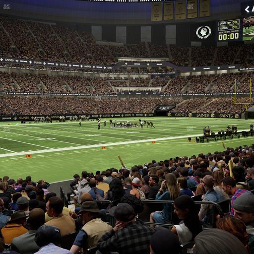 Caesars Superdome - Section 147 Seat View