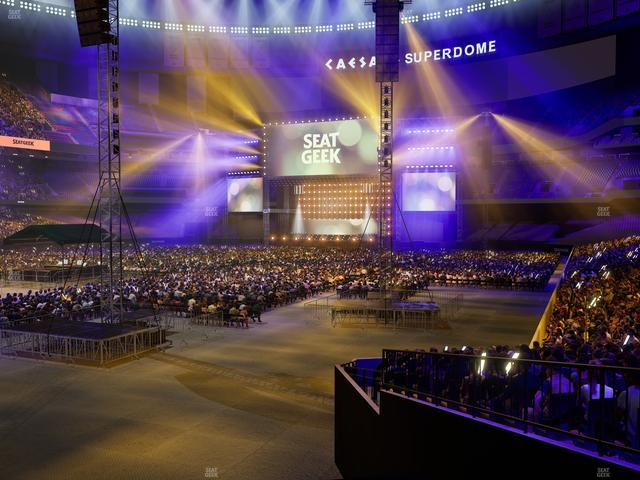 Caesars Superdome - Section 150 Seat View