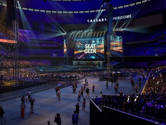 Caesars Superdome - Section 150 Seat View