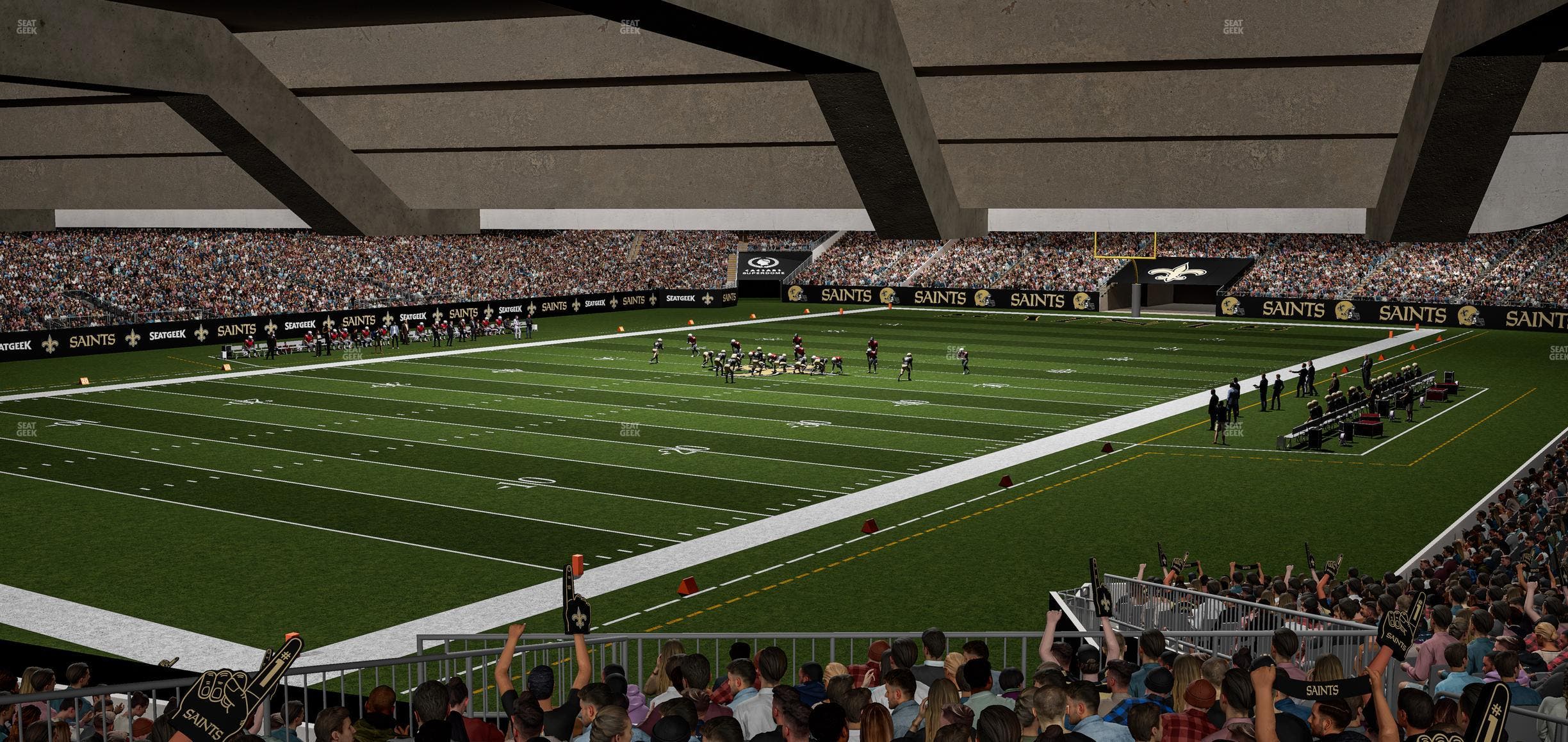 Caesars Superdome - Section 150 Seat View