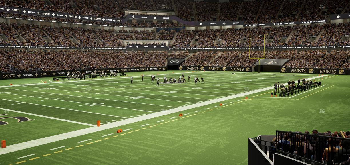 Caesars Superdome - Section 150 Seat View