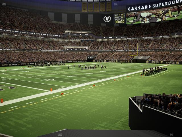 Caesars Superdome - Section 150 Seat View