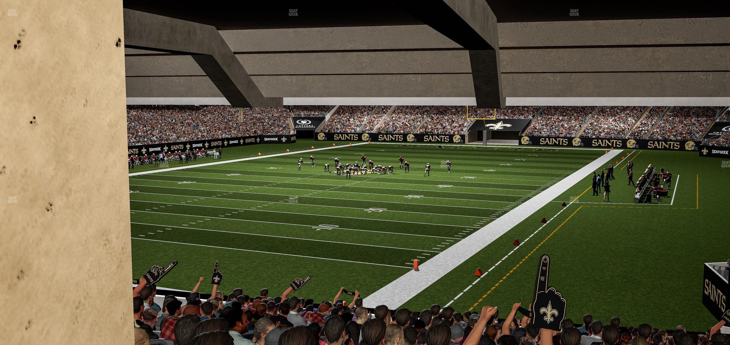 Caesars Superdome - Section 152 Seat View