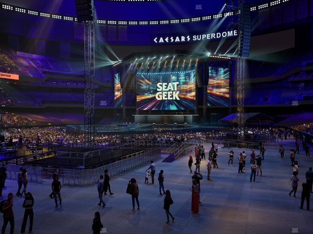 Caesars Superdome - Section 152 Seat View