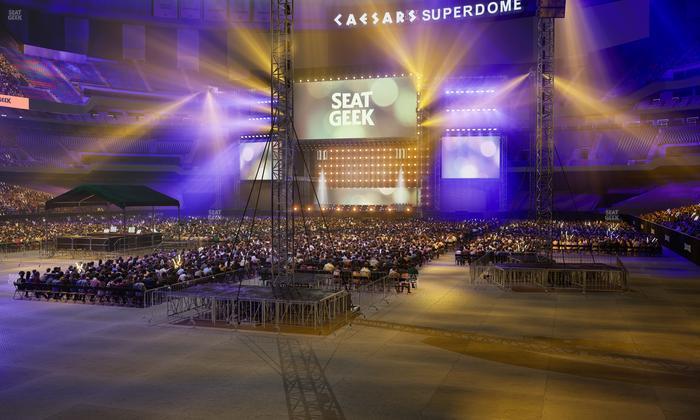 Caesars Superdome - Section 152 Seat View