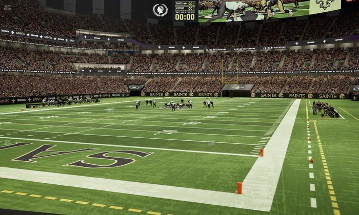 Caesars Superdome - Section 154 Club Seat View