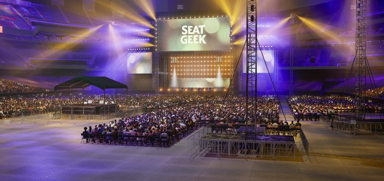 Caesars Superdome - Section 154 Club Seat View
