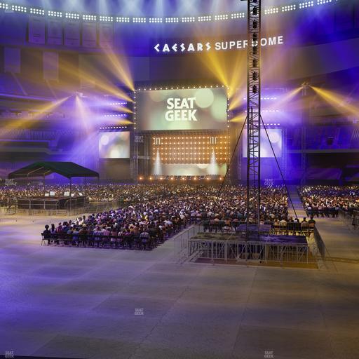 Caesars Superdome - Section 154 Club Seat View
