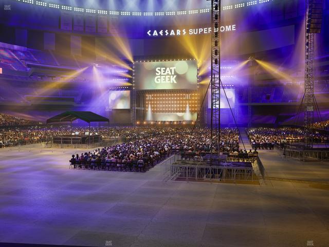 Caesars Superdome - Section 154 Club Seat View