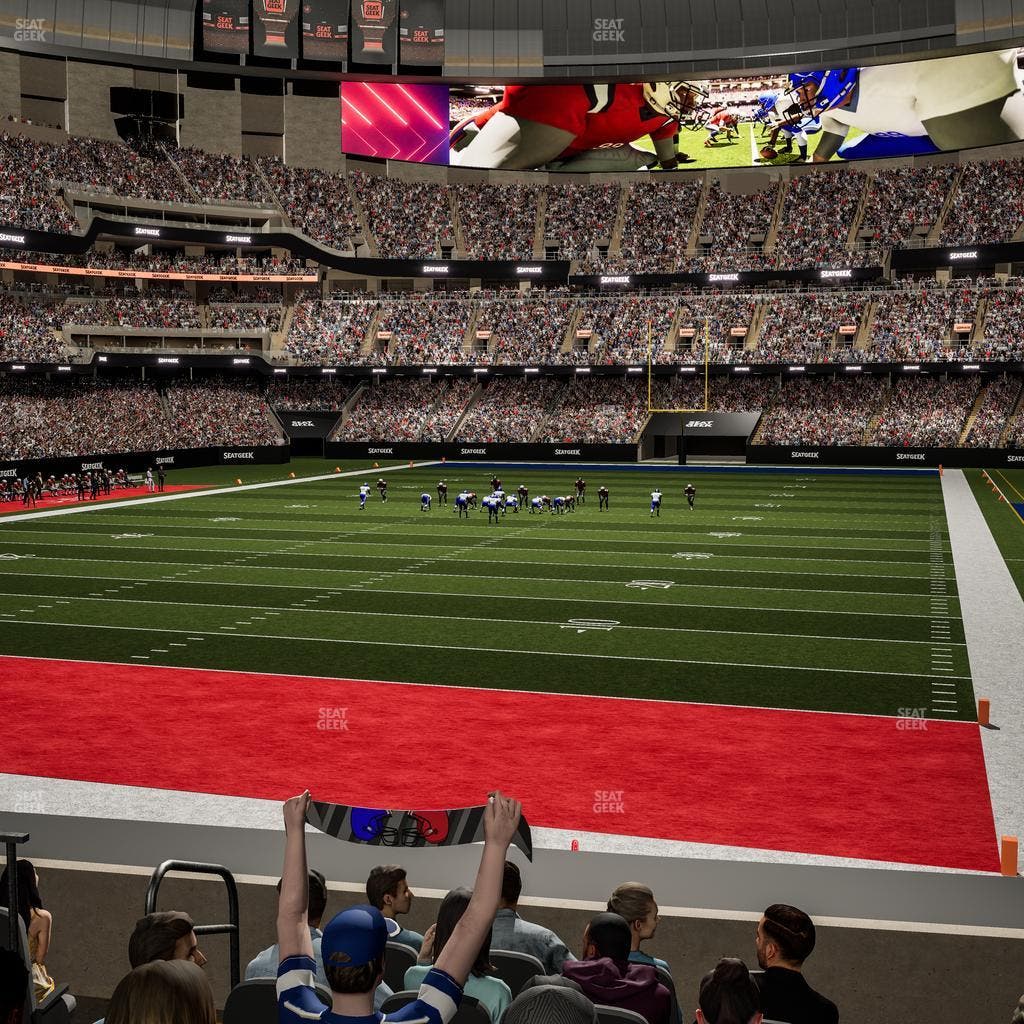 Caesars Superdome - Section 154 Club Seat View