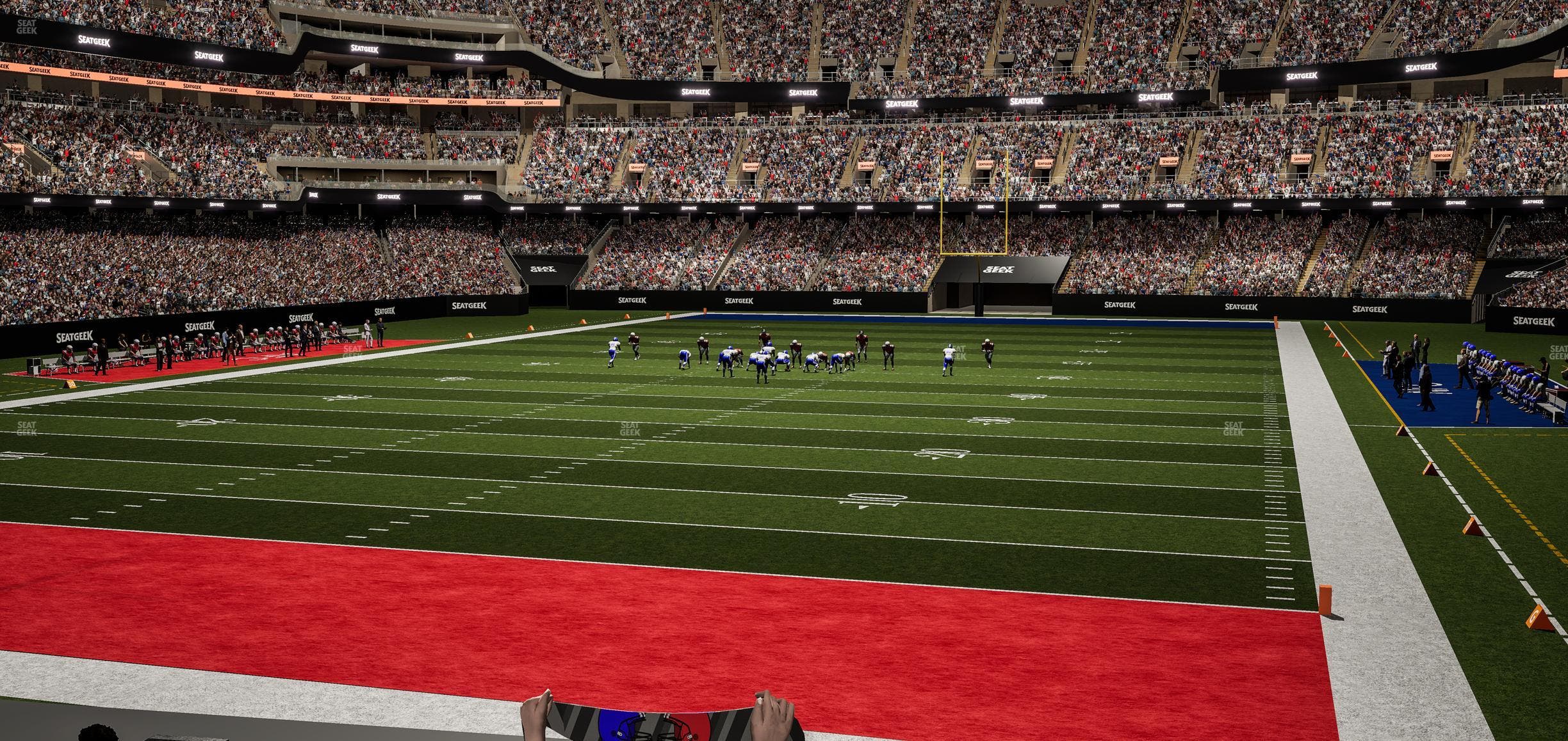 Caesars Superdome - Section 154 Club Seat View