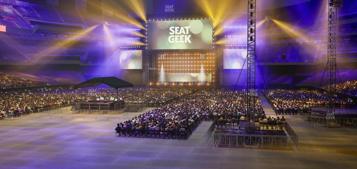 Caesars Superdome - Section 154 Club Seat View