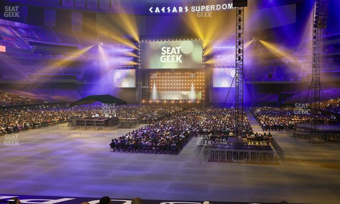 Caesars Superdome - Section 154 Club Seat View