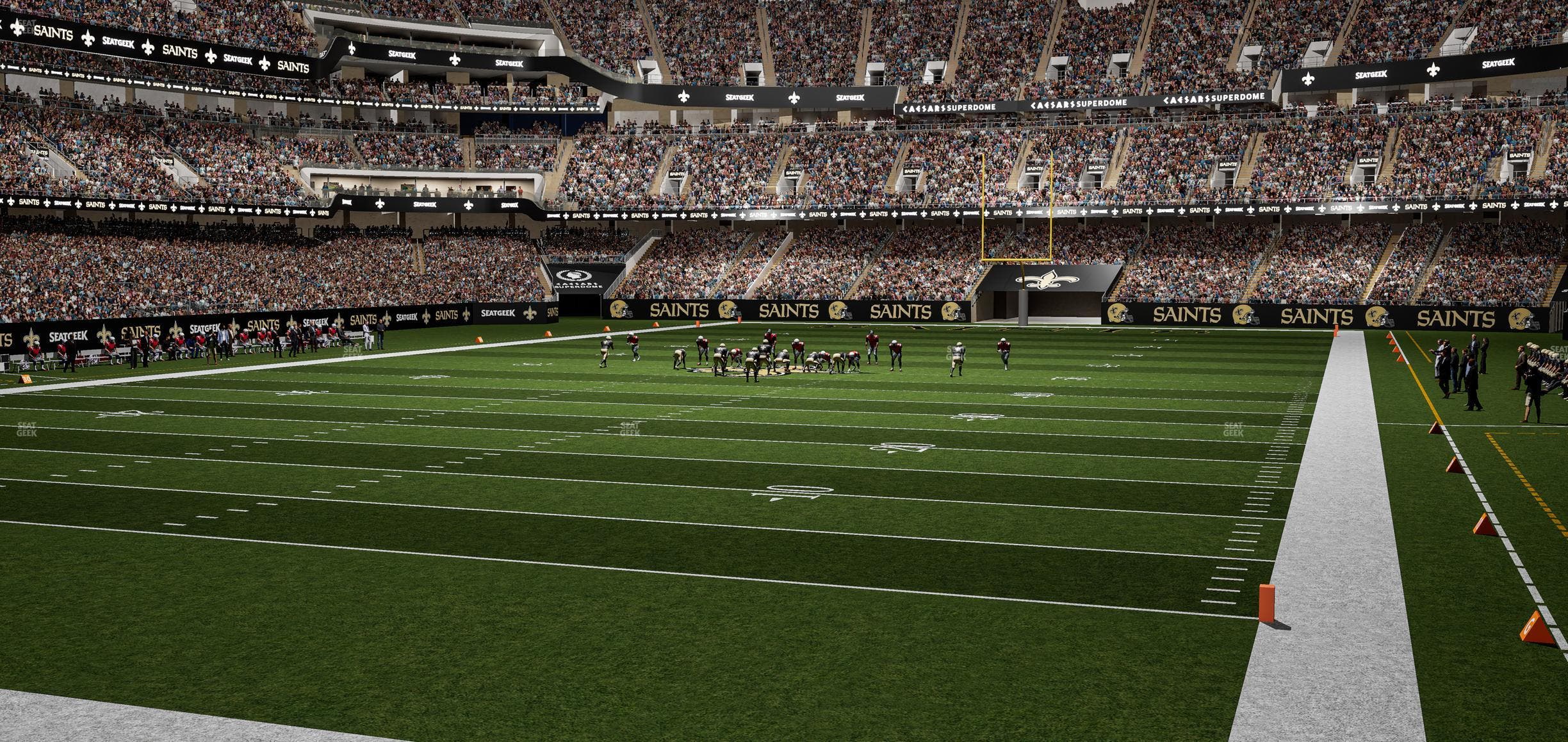 Caesars Superdome - Section 154 Wc Seat View