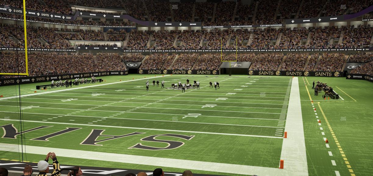 Caesars Superdome - Section 154 Seat View