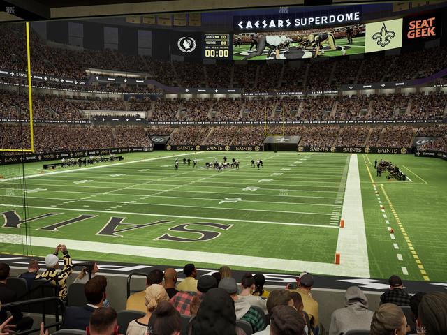 Caesars Superdome - Section 154 Seat View