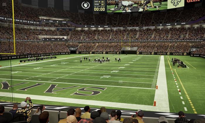 Caesars Superdome - Section 154 Seat View