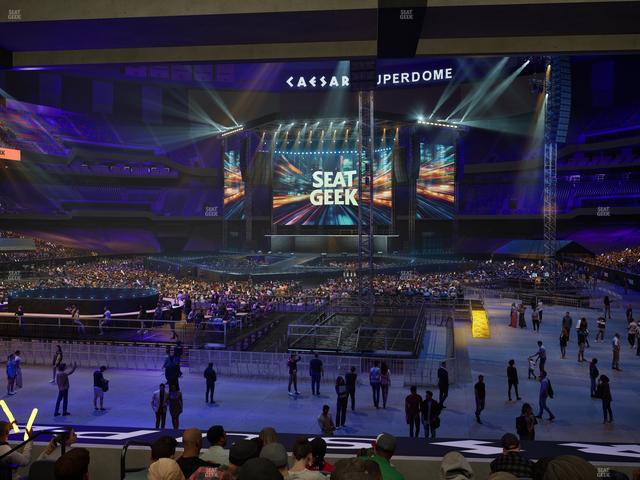 Caesars Superdome - Section 154 Seat View
