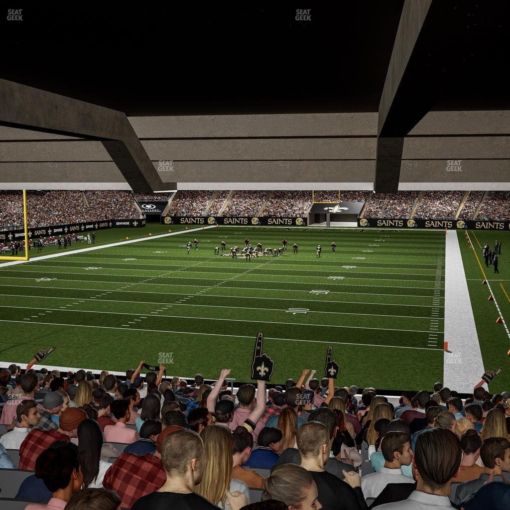 Caesars Superdome - Section 154 Seat View