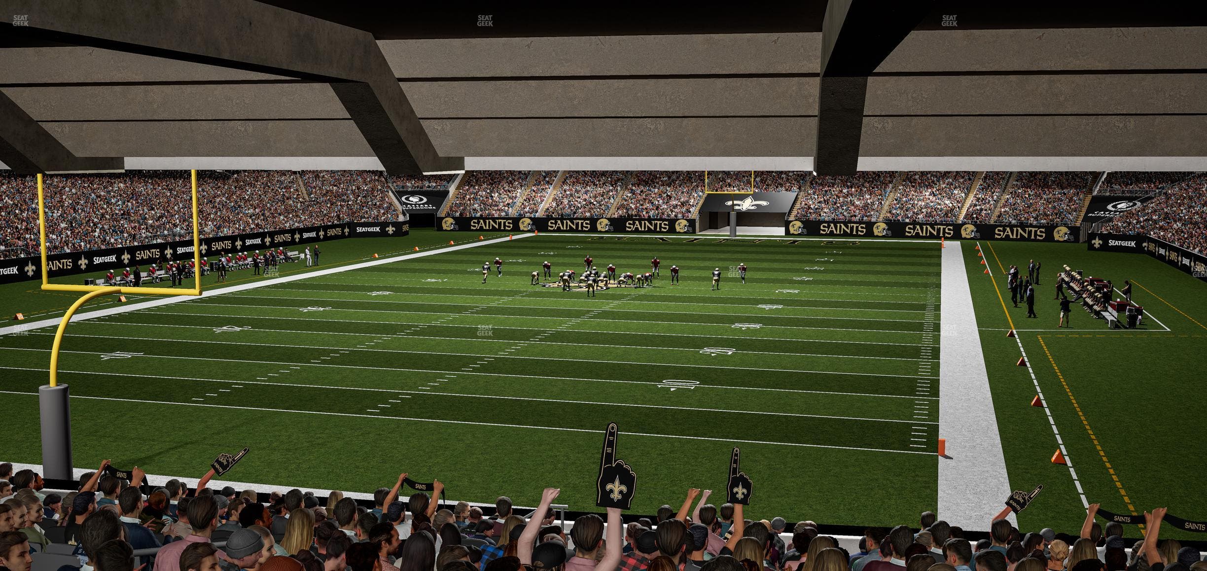 Caesars Superdome - Section 154 Seat View