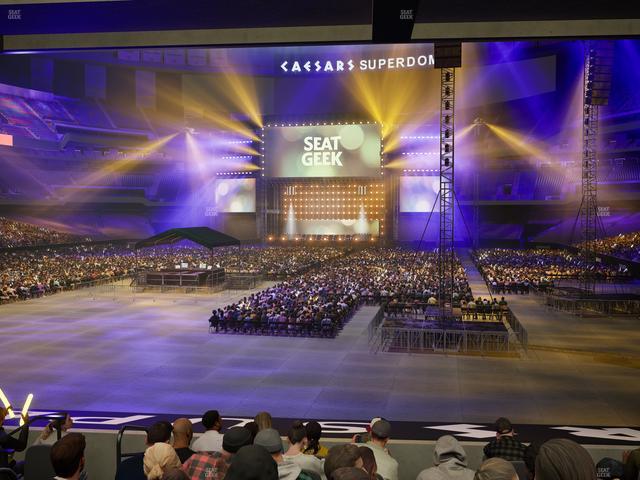 Caesars Superdome - Section 154 Seat View