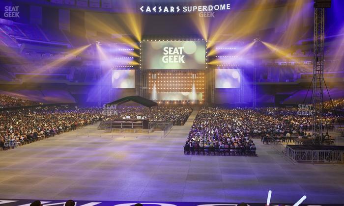 Caesars Superdome - Section 155 Club Seat View
