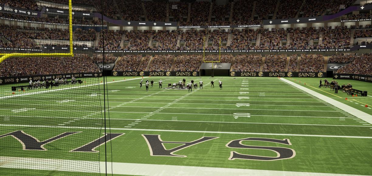 Caesars Superdome - Section 155 Club Seat View