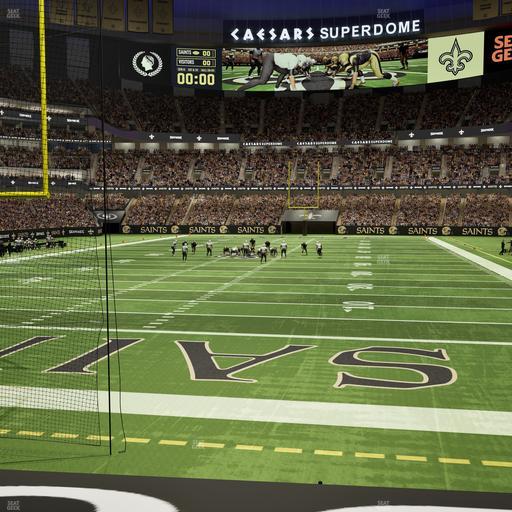 Caesars Superdome - Section 155 Club Seat View