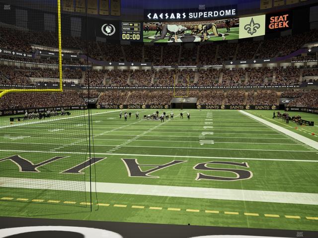 Caesars Superdome - Section 155 Club Seat View