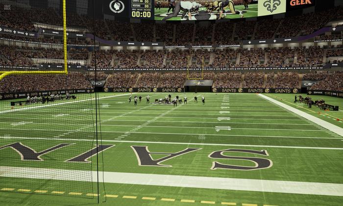 Caesars Superdome - Section 155 Club Seat View